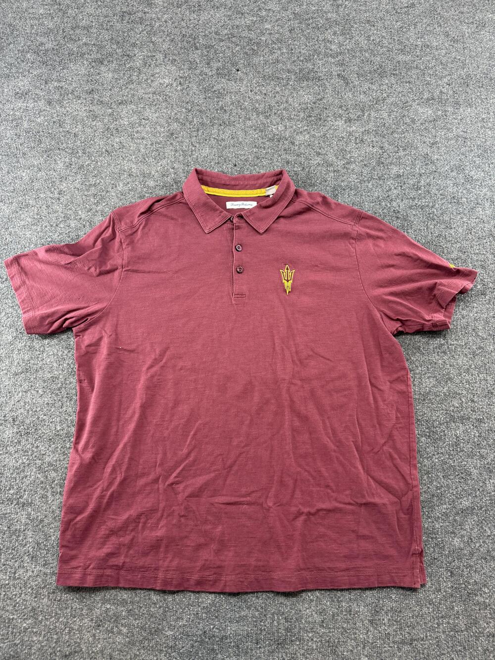Arizona State Sun Devils Shirt Mens XL Red NCAA Football Tommy Bahama Logo Polo